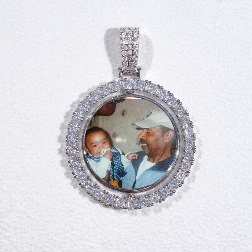 3D Spinning 2-Faced Custom Picture Pendant