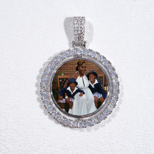 3D Spinning 2-Faced Custom Picture Pendant