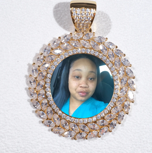 Large 3D Wheat Ear Custom Picture Pendant