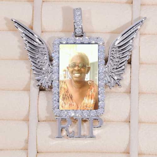 RIP WING 3D CUSTOM PICTURE PENDANT