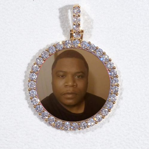 3D CIRCLE CUSTOM PICTURE PENDANT SMALL SIZE