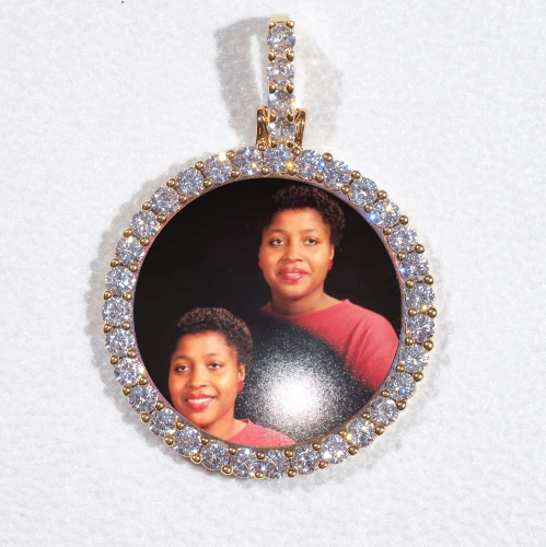 3D CIRCLE CUSTOM PICTURE PENDANT SMALL SIZE