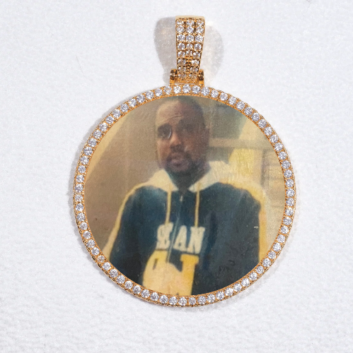 MEDIUM 3D CIRCLE CUSTOM PICTURE PENDANT
