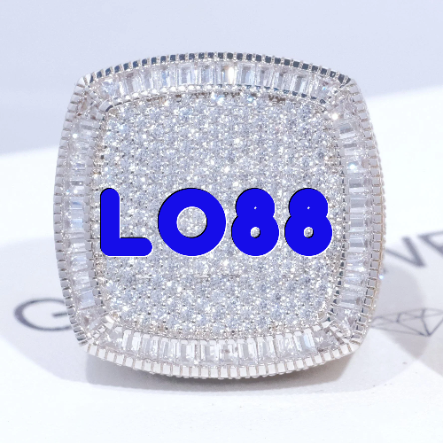 CUSTOM LETTER 3D ICED RING