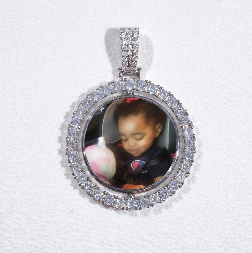 3D Spinning 2-Faced Custom Picture Pendant