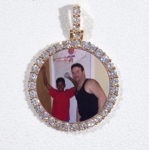 3D CIRCLE CUSTOM PICTURE PENDANT SMALL SIZE