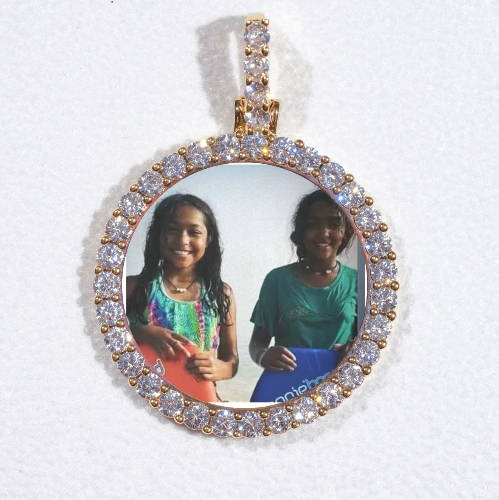 3D CIRCLE CUSTOM PICTURE PENDANT SMALL SIZE