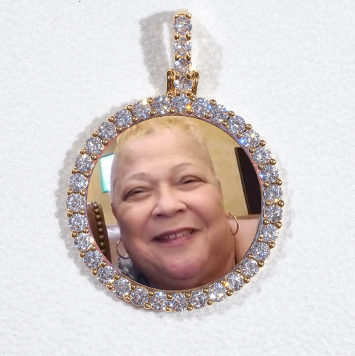 3D CIRCLE CUSTOM PICTURE PENDANT SMALL SIZE