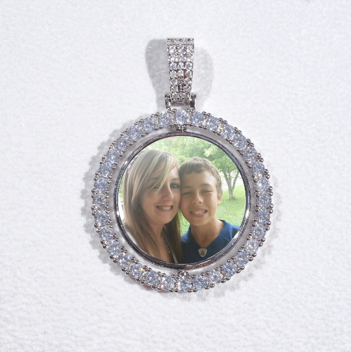 3D Spinning 2-Faced Custom Picture Pendant