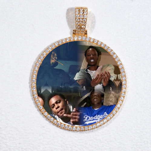 MEDIUM 3D CIRCLE CUSTOM PICTURE PENDANT