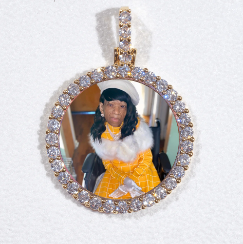3D CIRCLE CUSTOM PICTURE PENDANT SMALL SIZE