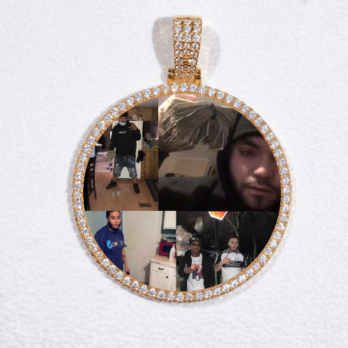 MEDIUM 3D CIRCLE CUSTOM PICTURE PENDANT