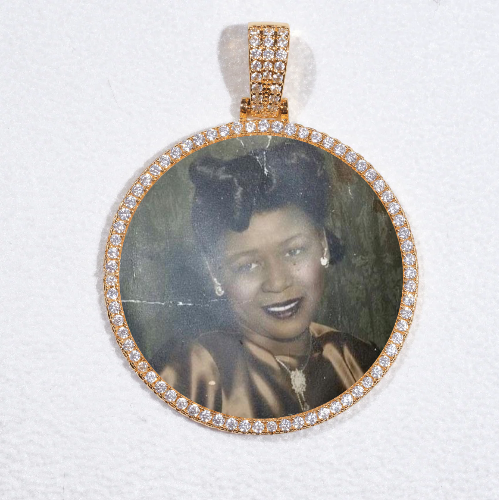 MEDIUM 3D CIRCLE CUSTOM PICTURE PENDANT