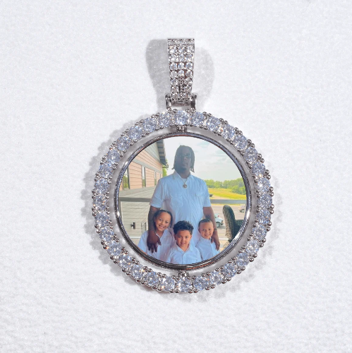 3D Spinning 2-Faced Custom Picture Pendant