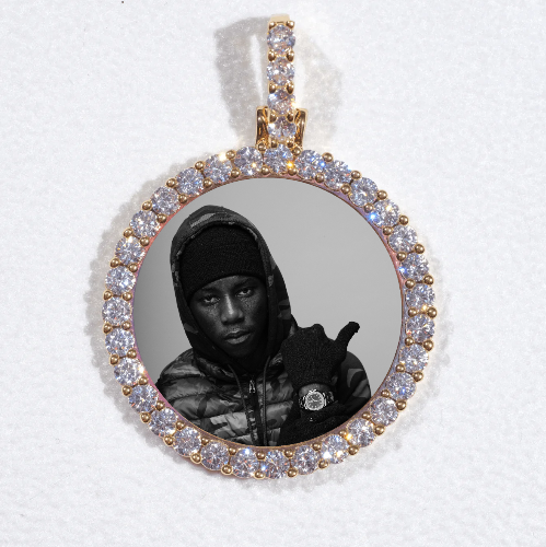 3D CIRCLE CUSTOM PICTURE PENDANT SMALL SIZE
