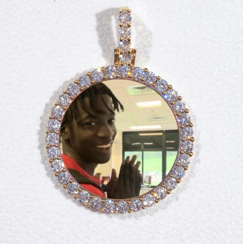3D CIRCLE CUSTOM PICTURE PENDANT SMALL SIZE