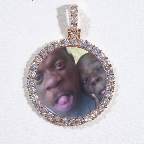 3D CIRCLE CUSTOM PICTURE PENDANT SMALL SIZE