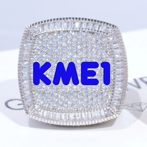 CUSTOM LETTER 3D ICED RING