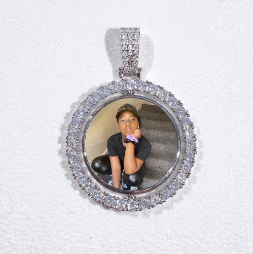 3D Spinning 2-Faced Custom Picture Pendant