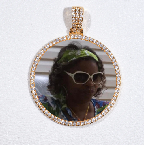 MEDIUM 3D CIRCLE CUSTOM PICTURE PENDANT
