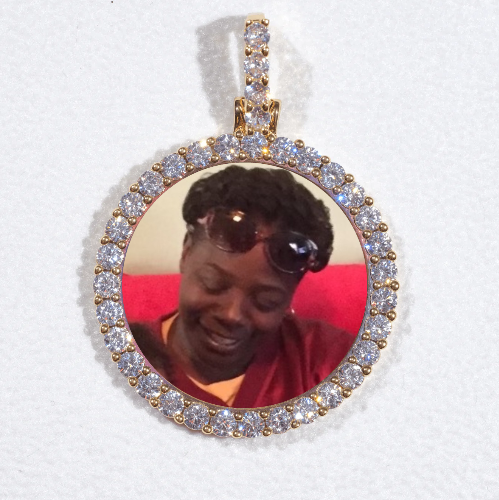 3D CIRCLE CUSTOM PICTURE PENDANT SMALL SIZE