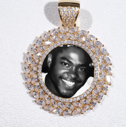 Large 3D Wheat Ear Custom Picture Pendant