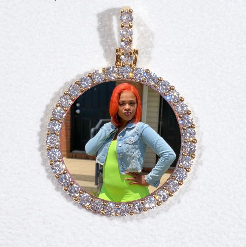 3D CIRCLE CUSTOM PICTURE PENDANT SMALL SIZE