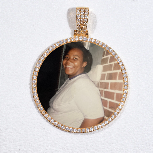 MEDIUM 3D CIRCLE CUSTOM PICTURE PENDANT