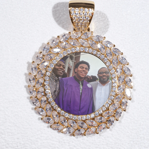 Large 3D Wheat Ear Custom Picture Pendant