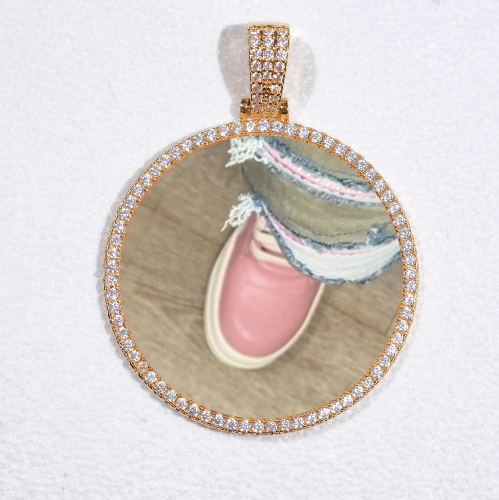 MEDIUM 3D CIRCLE CUSTOM PICTURE PENDANT