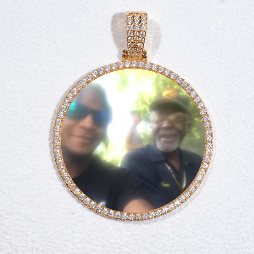 MEDIUM 3D CIRCLE CUSTOM PICTURE PENDANT