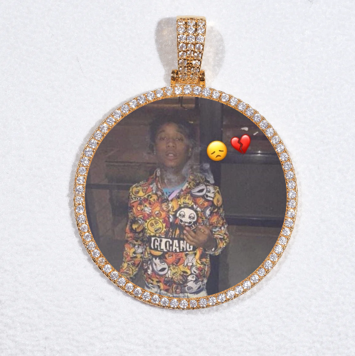 MEDIUM 3D CIRCLE CUSTOM PICTURE PENDANT