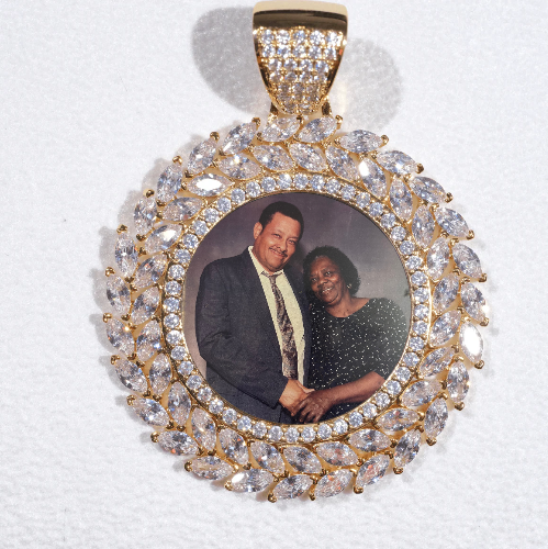 Large 3D Wheat Ear Custom Picture Pendant