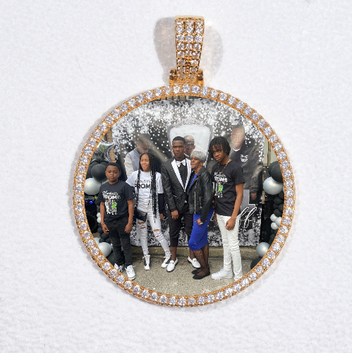 MEDIUM 3D CIRCLE CUSTOM PICTURE PENDANT