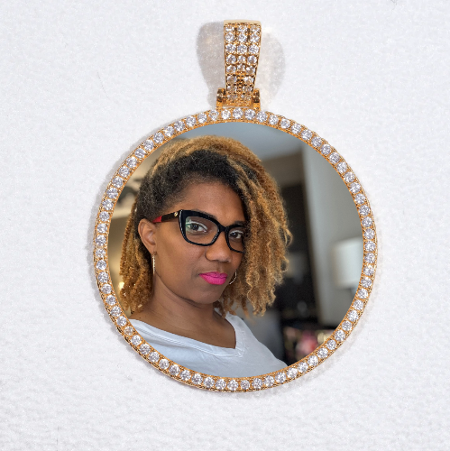 MEDIUM 3D CIRCLE CUSTOM PICTURE PENDANT