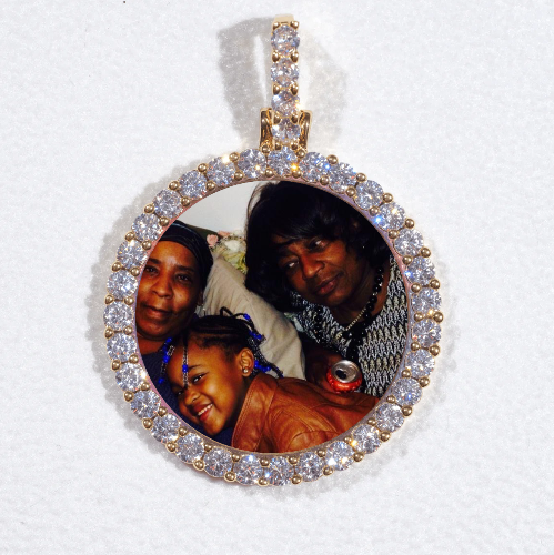 3D CIRCLE CUSTOM PICTURE PENDANT SMALL SIZE