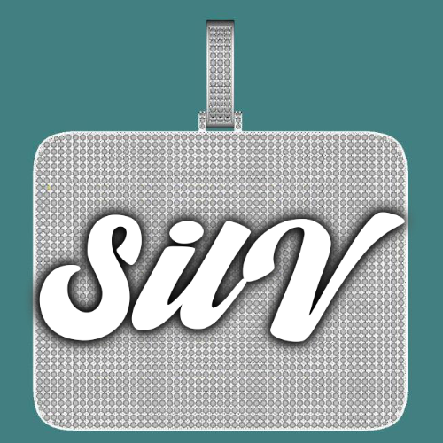 CUSTOM LETTER NECKLACE 3D BIG SQUARE