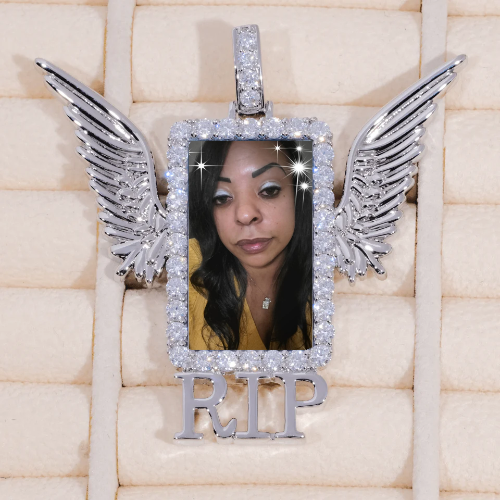 RIP WING 3D CUSTOM PICTURE PENDANT