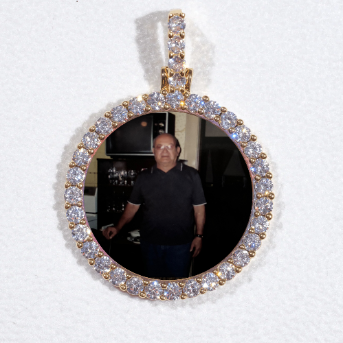 3D CIRCLE CUSTOM PICTURE PENDANT SMALL SIZE