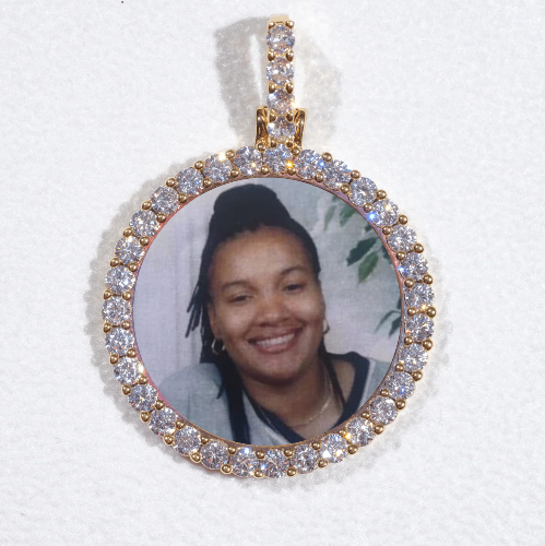 3D CIRCLE CUSTOM PICTURE PENDANT SMALL SIZE