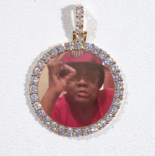 3D CIRCLE CUSTOM PICTURE PENDANT SMALL SIZE