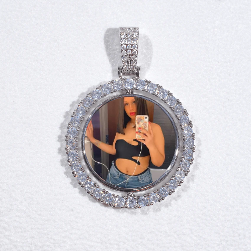 3D Spinning 2-Faced Custom Picture Pendant