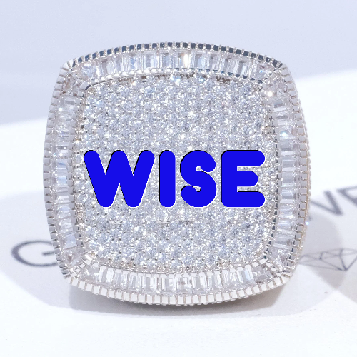 CUSTOM LETTER 3D ICED RING