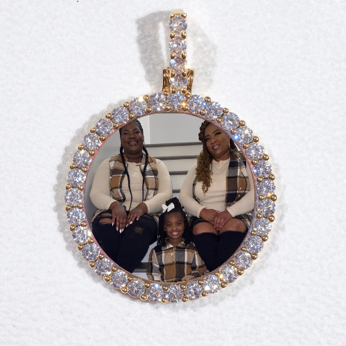 3D CIRCLE CUSTOM PICTURE PENDANT SMALL SIZE