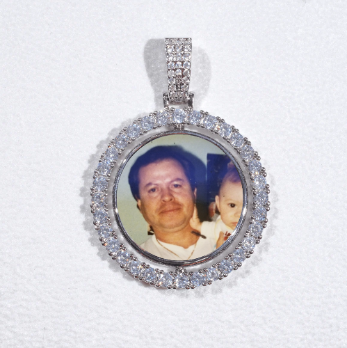 3D Spinning 2-Faced Custom Picture Pendant