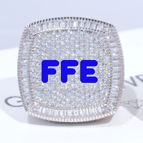 CUSTOM LETTER 3D ICED RING