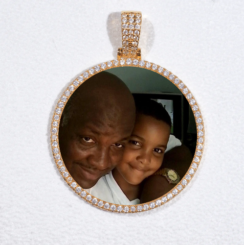 MEDIUM 3D CIRCLE CUSTOM PICTURE PENDANT