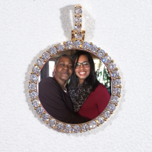 3D CIRCLE CUSTOM PICTURE PENDANT SMALL SIZE