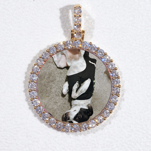 3D CIRCLE CUSTOM PICTURE PENDANT SMALL SIZE