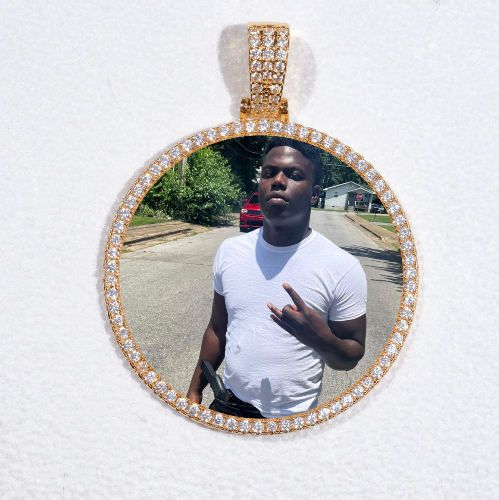 MEDIUM 3D CIRCLE CUSTOM PICTURE PENDANT